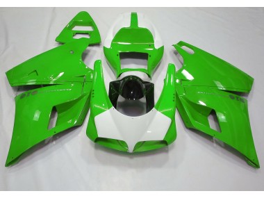 1993-2005 Gloss Green & White Ducati Ducati 996 748 916 998 Motorcycle Fairing