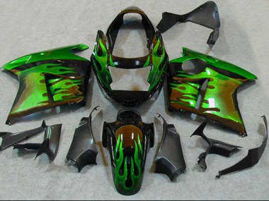 1996-2007 Green Flame Honda CBR1100XX Motorcycle Fairing