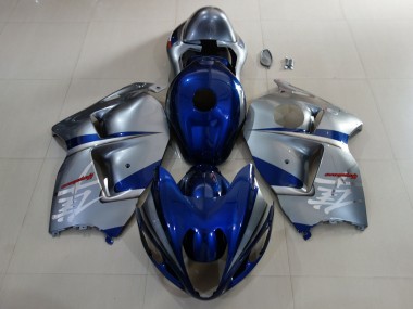 1997-2007 Deep Blue & Silver Suzuki GSXR 1300 Hayabusa Motorcycle Fairing