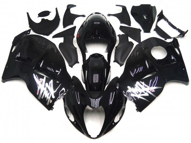 1997-2007 Gloss Black with Silver Decals Suzuki GSXR 1300 Hayabusa Motorcycle Fairing 1997-2007 Gloss Black with Silver Decals Suzuki GSXR 1300 Hayabusa Motorcycle Fairing