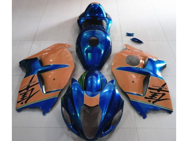 1997-2007 Gloss Blue and Desert Tan Suzuki GSXR 1300 Hayabusa Motorcycle Fairing