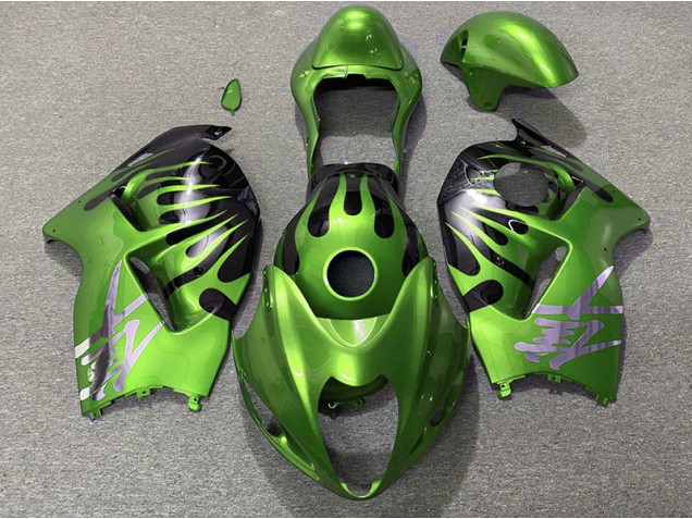 1997-2007 Green and Black Suzuki GSXR 1300 Hayabusa Motorcycle Fairing 1997-2007 Green and Black Suzuki GSXR 1300 Hayabusa Motorcycle Fairing