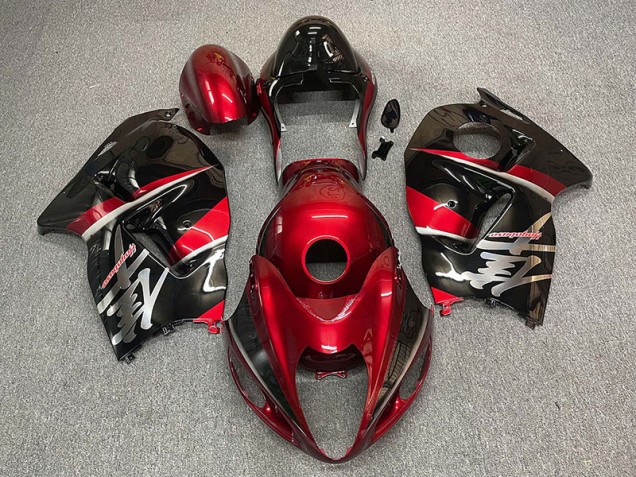 1997-2007 Maroon and Black Style Suzuki GSXR 1300 Hayabusa Motorcycle Fairing