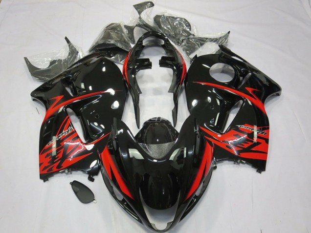 1997-2007 Red and Black Suzuki GSXR 1300 Hayabusa Motorcycle Fairing 1997-2007 Red and Black Suzuki GSXR 1300 Hayabusa Motorcycle Fairing