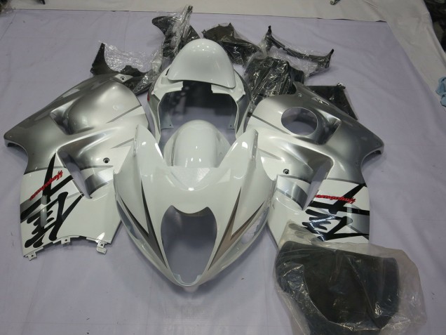 1997-2007 Silver White Suzuki GSXR 1300 Hayabusa Motorcycle Fairing
