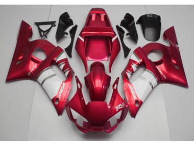 1998-2002 Red & White Yamaha R6 Motorcycle Fairing