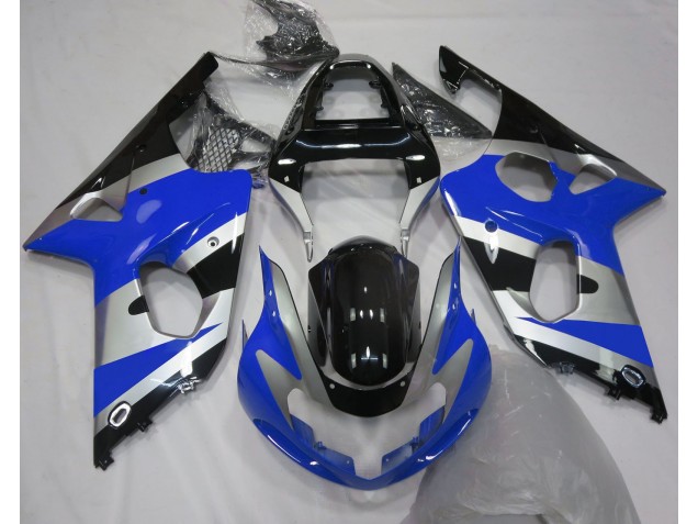 2000-2002 Blue Silver OEM Style Suzuki GSXR 1000 Motorcycle Fairing 2000-2002 Blue Silver OEM Style Suzuki GSXR 1000 Motorcycle Fairing
