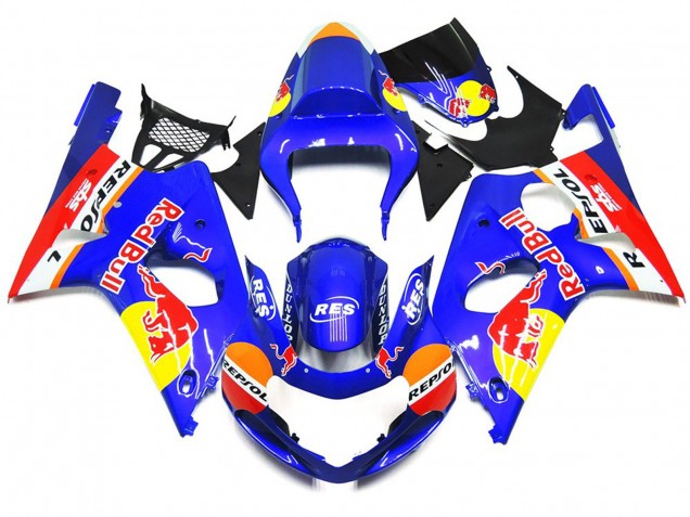 2000-2002 Custom Red Bull Style OEM style Kit Suzuki GSXR 1000 Motorcycle Fairing