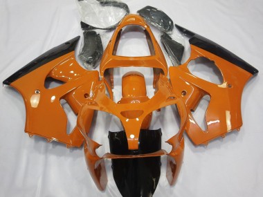 2000-2002 Gloss Orange & Black Kawasaki ZX6R Motorcycle Fairing