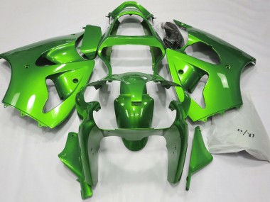 2000-2002 Metallic Green Kawasaki ZX6R Motorcycle Fairing
