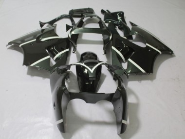 2000-2002 Metallic Grey & Black Kawasaki ZX6R Motorcycle Fairing