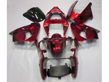 2000-2002 Metallic Red Kawasaki ZX6R Motorcycle Fairing