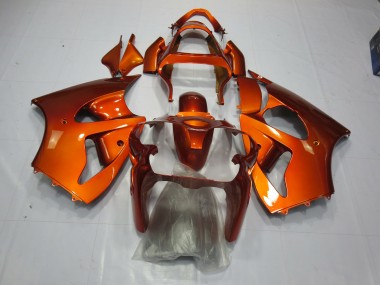 2000-2002 Orange Kawasaki ZX6R Motorcycle Fairing