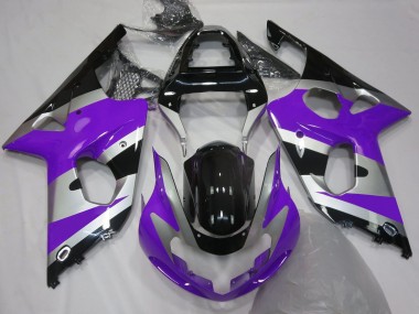 2000-2002 Purple Silver OEM Style Suzuki GSXR 1000 Motorcycle Fairing