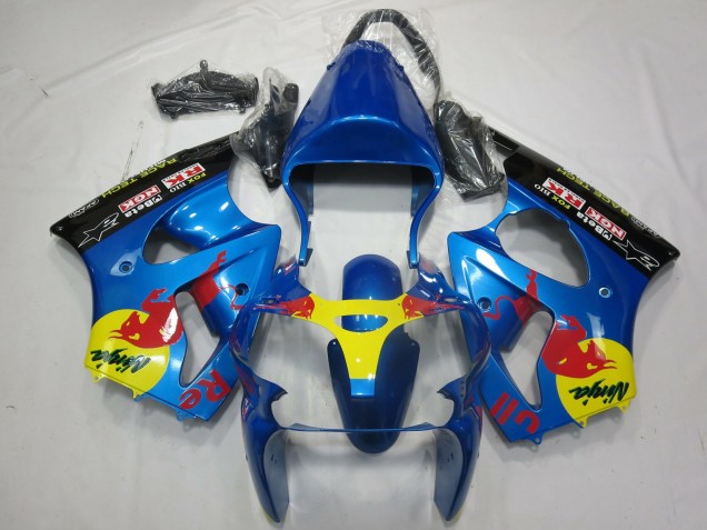 2000-2002 Red Bull Kawasaki ZX6R Motorcycle Fairing 2000-2002 Red Bull Kawasaki ZX6R Motorcycle Fairing