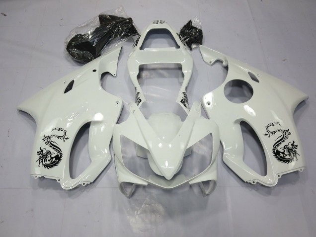 2001-2003 Dragon White Honda CBR600 F4i Motorcycle Fairing