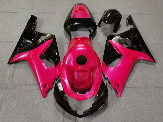 2001-2003 Gloss Pink and Black Suzuki GSXR 600-750 Motorcycle Fairing