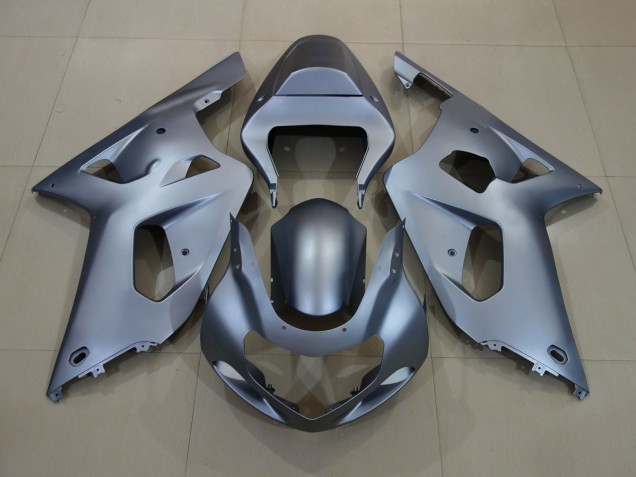 2001-2003 Matte Silver Suzuki GSXR 600-750 Motorcycle Fairing 2001-2003 Matte Silver Suzuki GSXR 600-750 Motorcycle Fairing