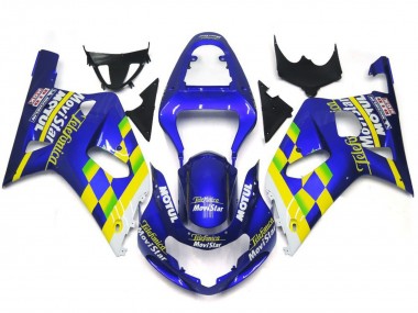 2001-2003 MoviStar Blue Gloss Suzuki GSXR 600-750 Motorcycle Fairing