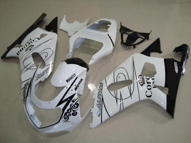 2001-2003 White Corona Suzuki GSXR 600-750 Motorcycle Fairing