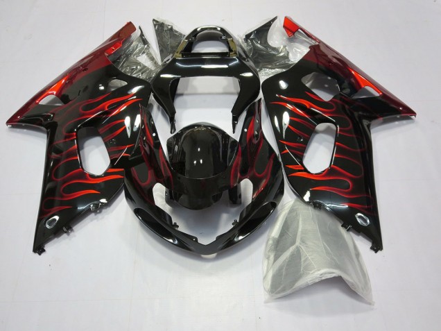 2001-2003 Yellow Jordan Suzuki GSXR 600-750 Motorcycle Fairing