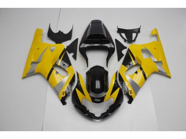 2001-2003 Yellow and Black Suzuki GSXR 600-750 Motorcycle Fairing