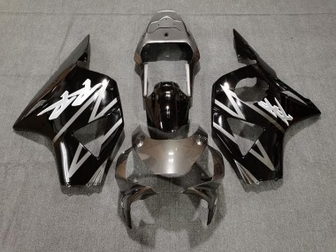 2002-2003 Gloss Silver and Black Honda CBR954RR Motorcycle Fairing