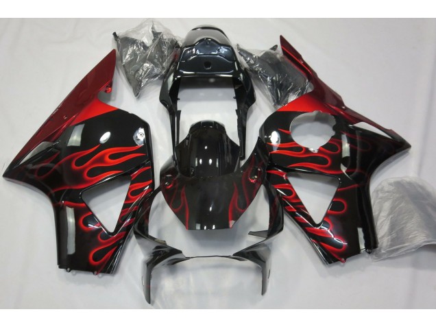 2002-2003 Red Flame Honda CBR954RR Motorcycle Fairing 2002-2003 Red Flame Honda CBR954RR Motorcycle Fairing