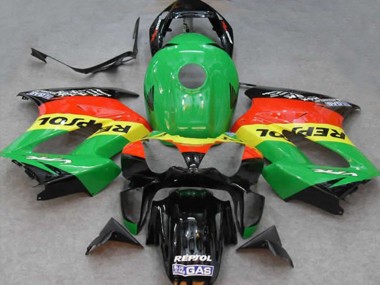 2002-2012 Green Repsol Honda VFR800 Motorcycle Fairing