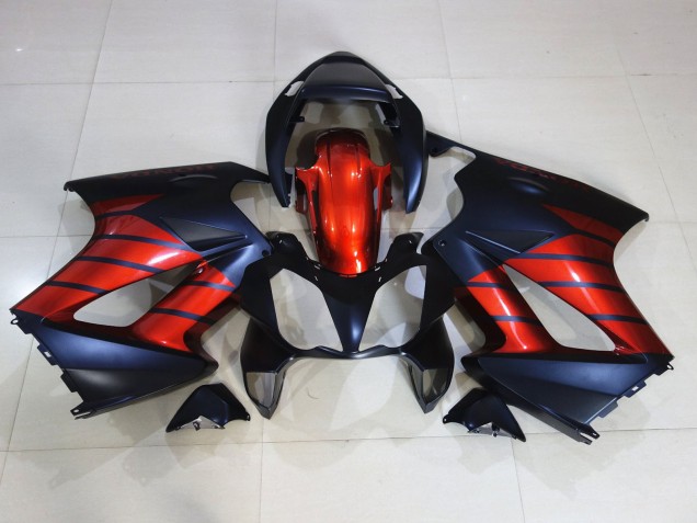 2002-2012 Red and Black Honda VFR800 Motorcycle Fairing