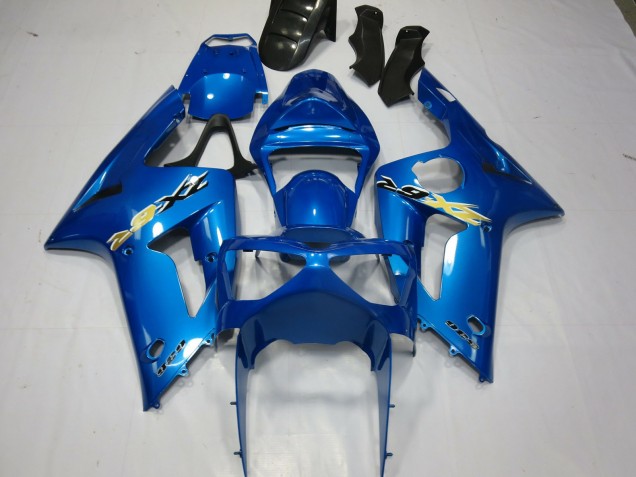 2003-2004 Blue Ninja Kawasaki ZX6R Motorcycle Fairing
