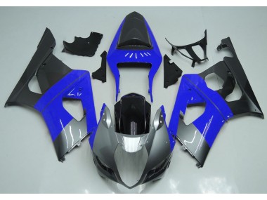2003-2004 Blue Silver and Black Suzuki GSXR 1000 Motorcycle Fairing