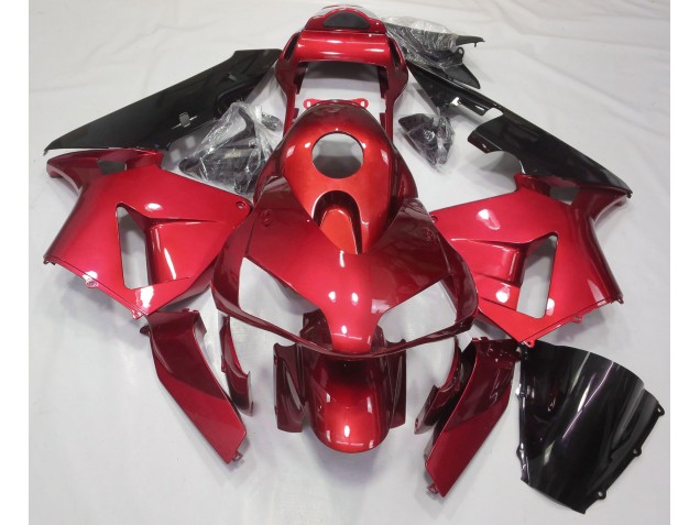 2003-2004 Candy Red Plain Honda CBR600RR Motorcycle Fairing