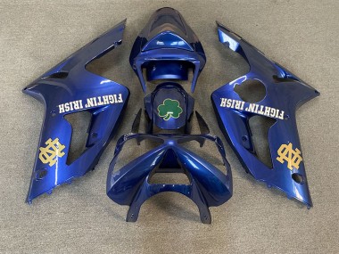 2003-2004 Deep Blue Kawasaki ZX6R Motorcycle Fairing