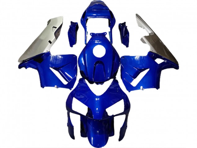 2003-2004 Deep Blue & Silver Honda CBR600RR Motorcycle Fairing
