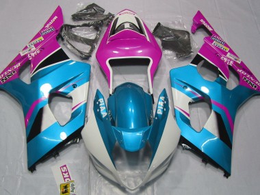 2003-2004 Gloss Blue and Pink Suzuki GSXR 1000 Motorcycle Fairing