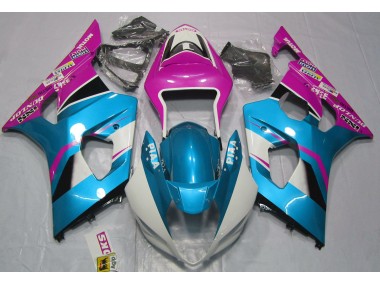 2003-2004 Gloss Blue and Pink Suzuki GSXR 1000 Motorcycle Fairing