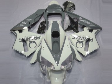 2003-2004 Gloss White and Grey PRAMAC Honda CBR600RR Motorcycle Fairing