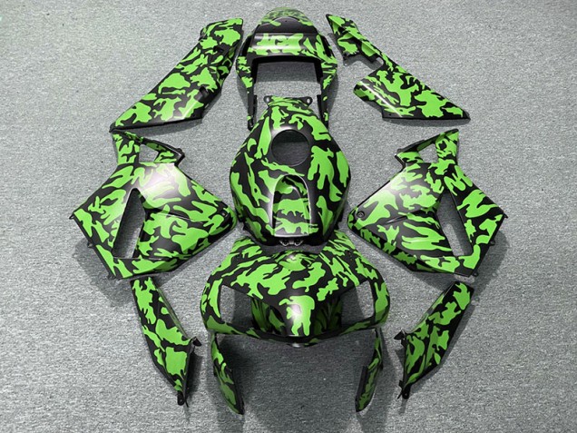 2003-2004 Green Camo Honda CBR600RR Motorcycle Fairing 2003-2004 Green Camo Honda CBR600RR Motorcycle Fairing