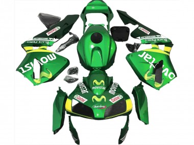 2003-2004 Green Movistar Honda CBR600RR Motorcycle Fairing