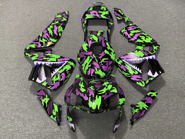 2003-2004 Green and Pink Camo Honda CBR600RR Motorcycle Fairing 2003-2004 Green and Pink Camo Honda CBR600RR Motorcycle Fairing