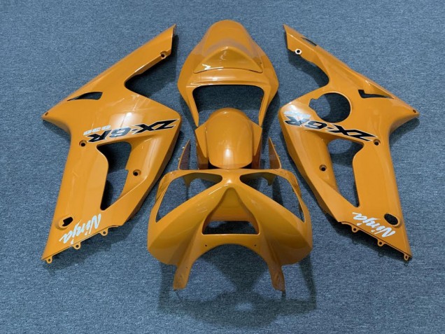 2003-2004 Orange Kawasaki ZX6R Motorcycle Fairing 2003-2004 Orange Kawasaki ZX6R Motorcycle Fairing