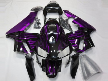 2003-2004 Purple Flames Honda CBR600RR Motorcycle Fairing