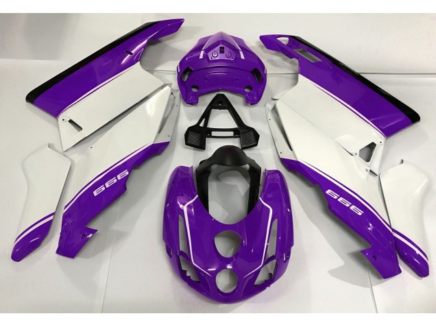 2003-2004 White Purple and Black Ducati Ducati 749 999 Motorcycle Fairing