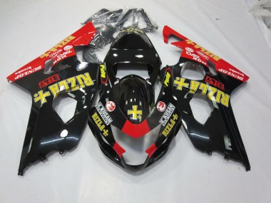 2004-2005 Black Rizla Suzuki GSXR 600-750 Motorcycle Fairing