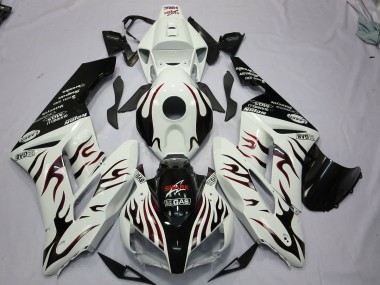 2004-2005 Black and Red Flame Honda CBR1000RR Motorcycle Fairing