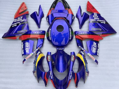 2004-2005 Blue and Red Trickstar Kawasaki ZX10R Motorcycle Fairing