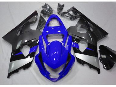 2004-2005 Blue and Silver Suzuki GSXR 600-750 Motorcycle Fairing
