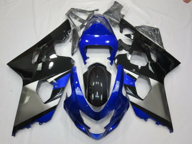 2004-2005 Grey Blue and Black Suzuki GSXR 600-750 Motorcycle Fairing