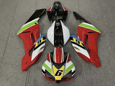 2004-2005 Red 6 Honda CBR1000RR Motorcycle Fairing